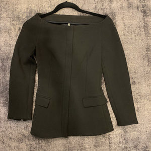 zara boat neck blazer